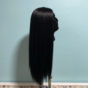 Black synthetic wig 22”